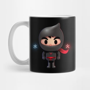 Ninja with water and fire spell Mug